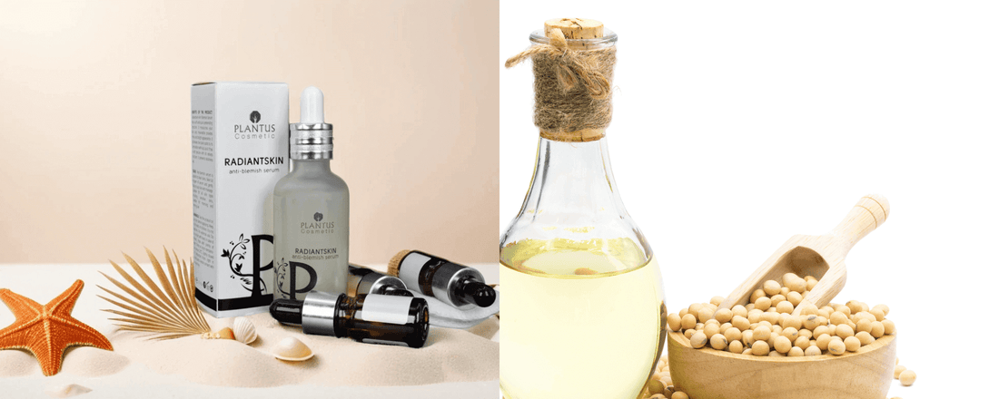 Soybean Extract for Skin products including radiant serum and soybean oil for ultimate skin protection.