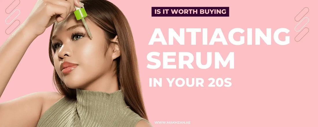 Woman applying Anti-Aging Serum in Your 20s, exploring its benefits and worth during youth.