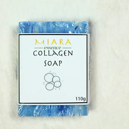 Collagen Natural Soap by Miara Essence, a rejuvenating skincare bar infused with hydrolyzed collagen.