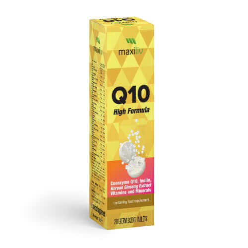 Maxiliv COQ10 High Formula - Effervescent Tablets