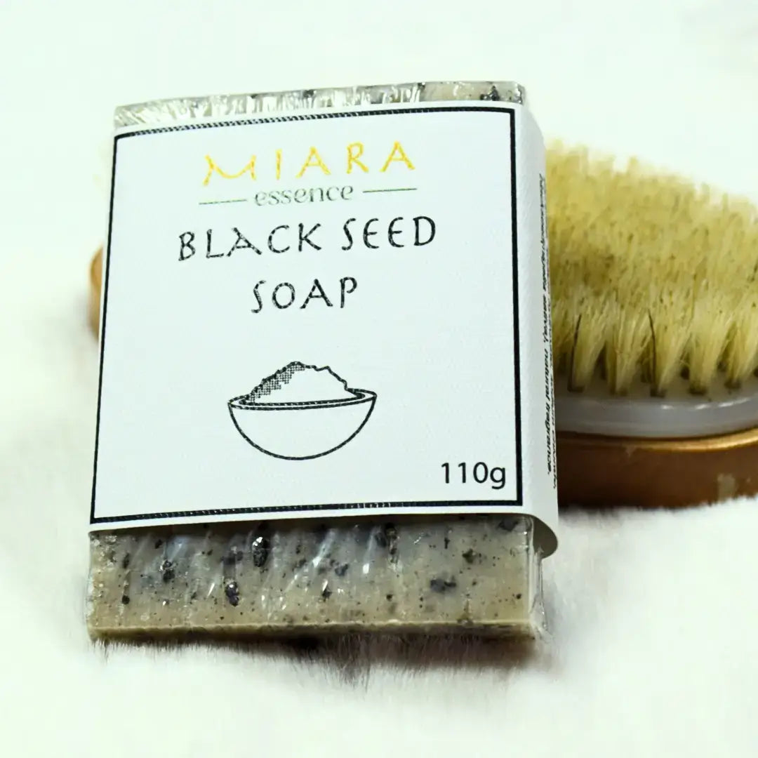 Miara Essence Blackseed Soap on white background 