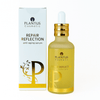 Plantus Repair Reflection Antiaging Serum in frosted glass bottle with gold dropper and packaging on a white background."