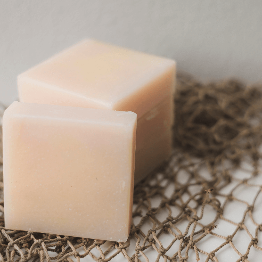 Close-up of Rice Powder Soap bar 